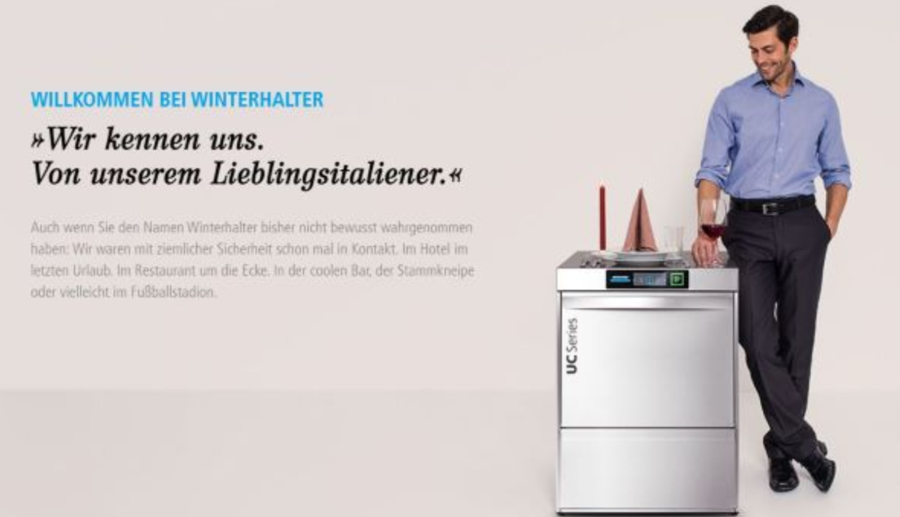 Die Firma Winterhalter Gastronom Vertrieb und Service GmbH aus 5303-Thalgau in Österreich hat ein Stelleninserat auf einer regionalen Jobbörse geschalten und dort in einer Bildergalerie mit bis zu 5 Bildern ein Bild aus dem Bereich Arbeitsplatz, Produktion, Firmengebäude,Team oder vergleichbar hochgeladen
