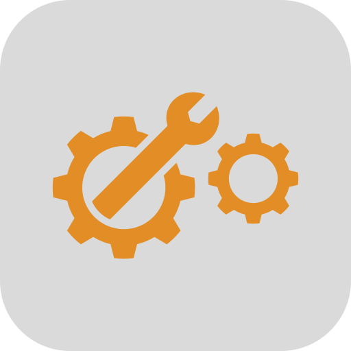 Zwei Zahnräder mit einem Schraubenschlüssel - symbolisiert als Icon dargestellt für die Branchenseite zu Metall- und Maschinenbaujobs in der Jobbörse Salzburg