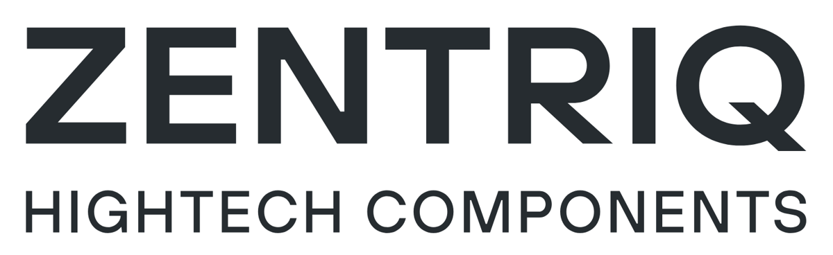Zu sehen ist das Logo der Firma Zentriq Hightech Compoments in Anthering bei Salzburg. Als Schriftzug - klar gehalten in Schwarz-weiß. Es wird angezeigt auf der Jobseite der Firma auf der regionalen Online Jobbörse jobaktuell